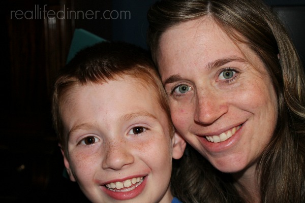 Mom and Conner on his 8th bday