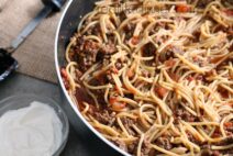 Taco-Spaghetti-Skillet-Recipe-Real-Life-Dinner-Family