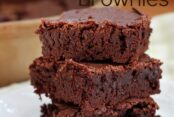 Fudgy and chewy homemade brownie recipe