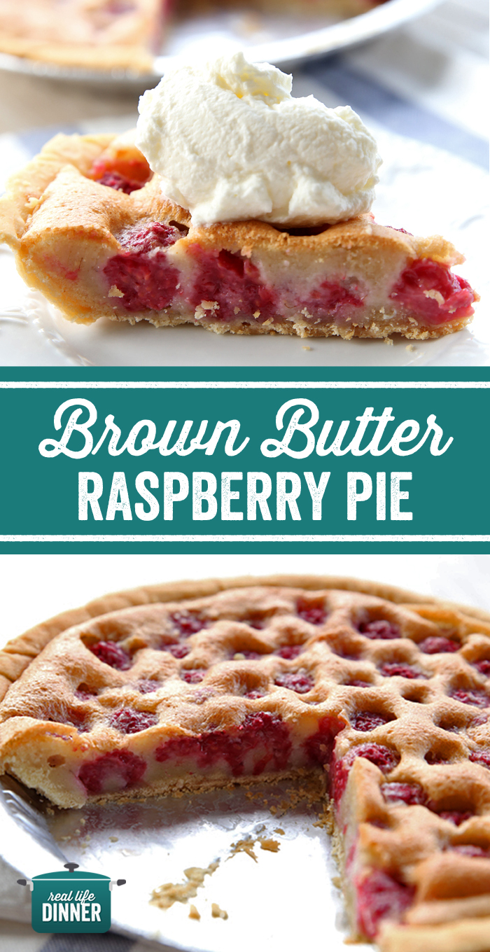 Brown Rasperry Brown Butter Raspberry Pie - Real Life Dinner