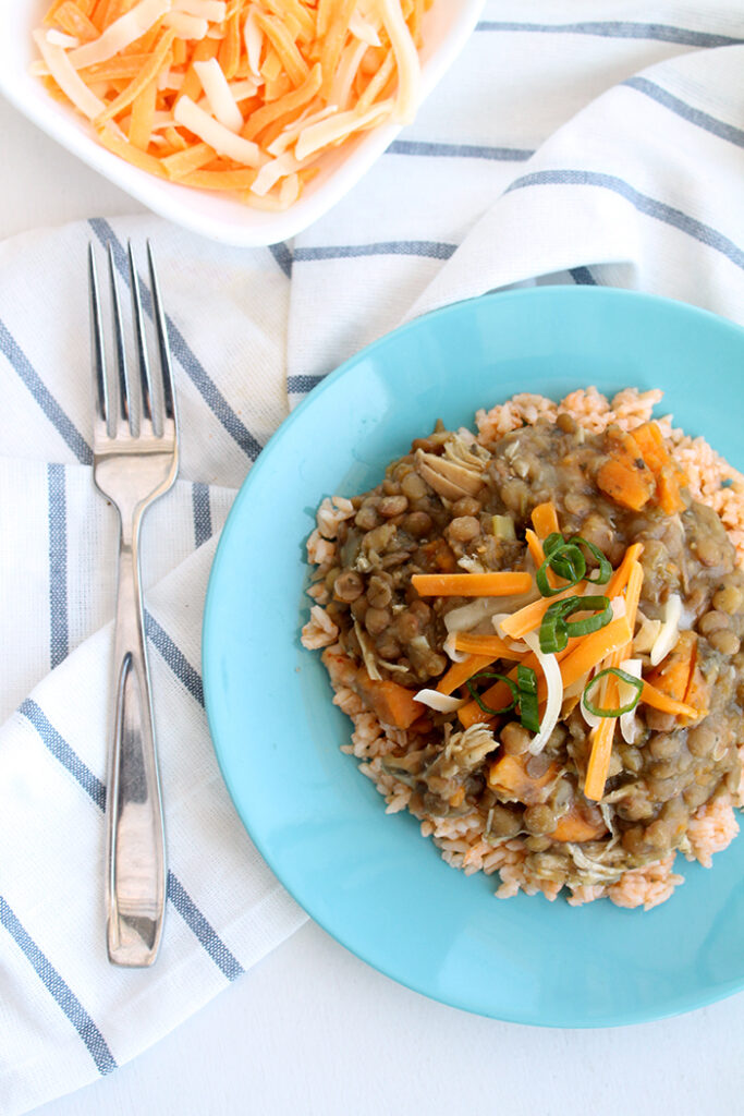 Instant Pot Lentils with Chicken and Sweet Potato Real Life Dinner