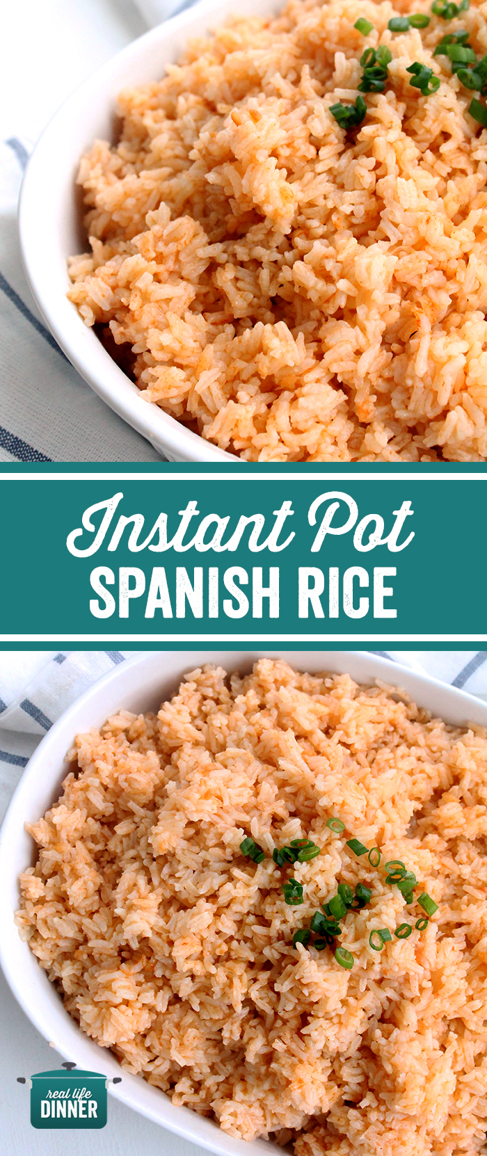 Collage of spanish rice