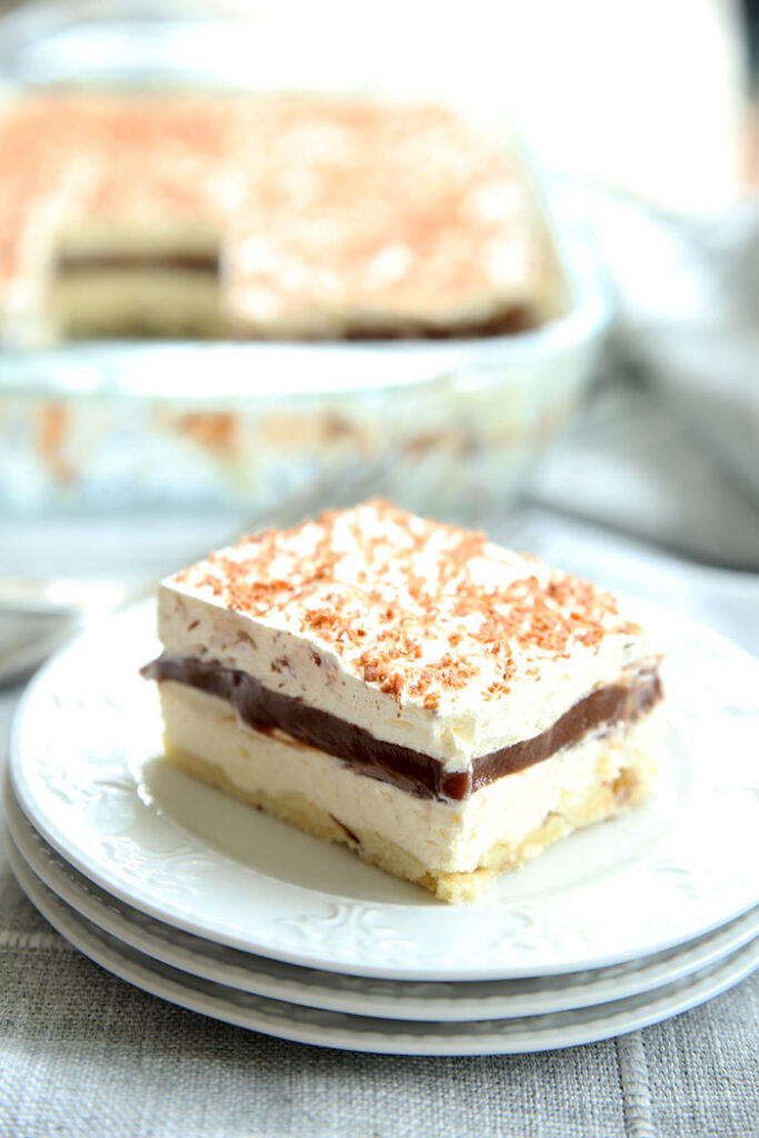 Chocolate Lasagna with Shortbread Crust Real Life Dinner