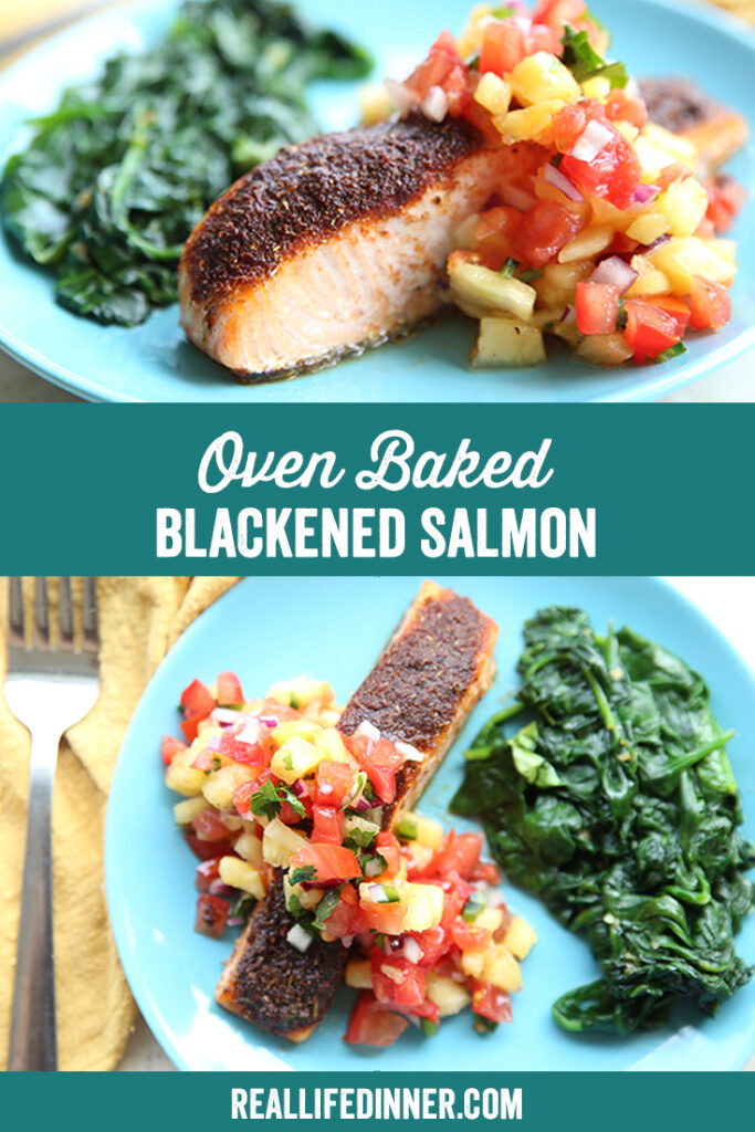 Oven Baked Blackened Salmon Real Life Dinner