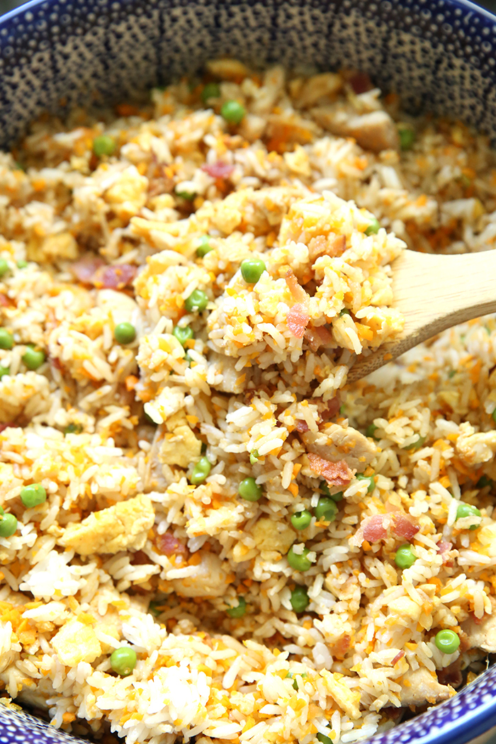 Close up picture of Chicken Fried Rice
