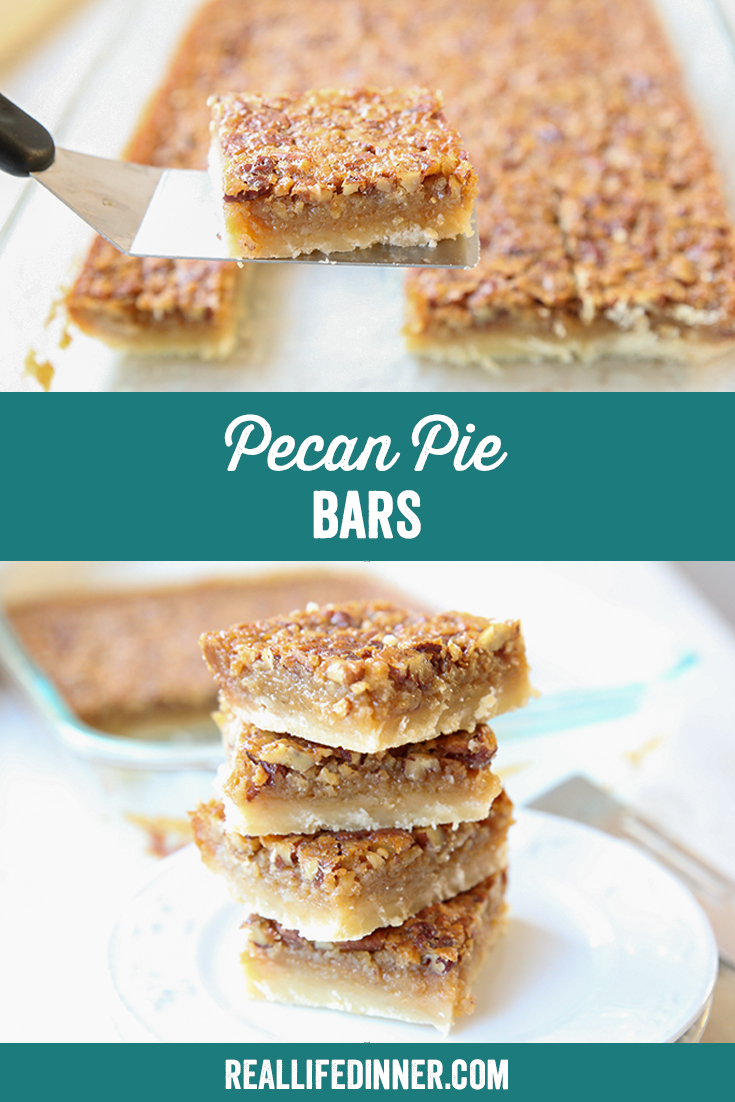 Pinterest Image of Pecan Pie Bars