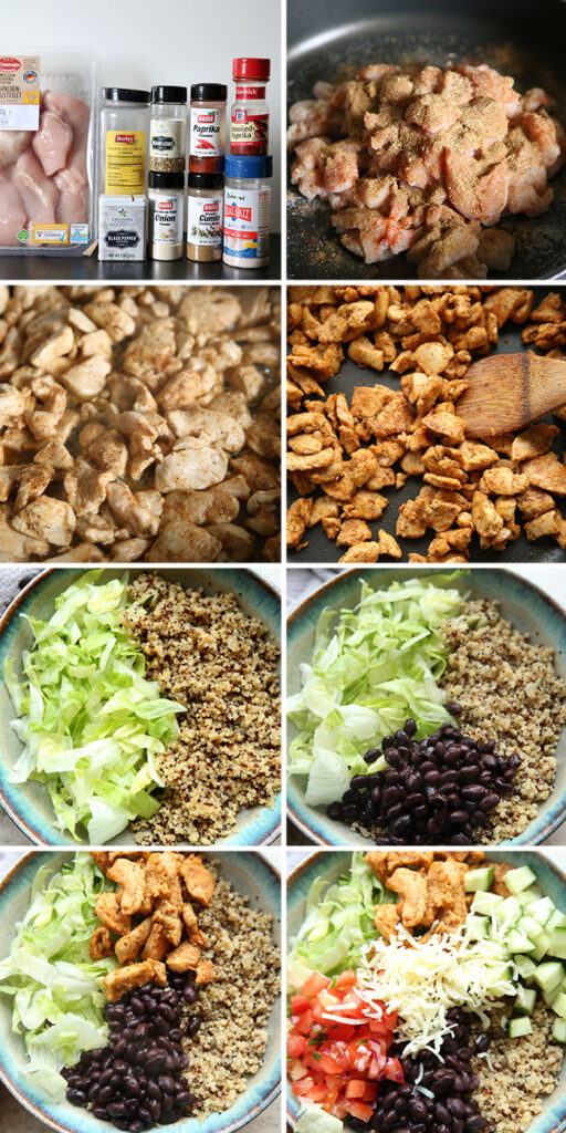 Chicken Quinoa Burrito Bowls Real Life Dinner